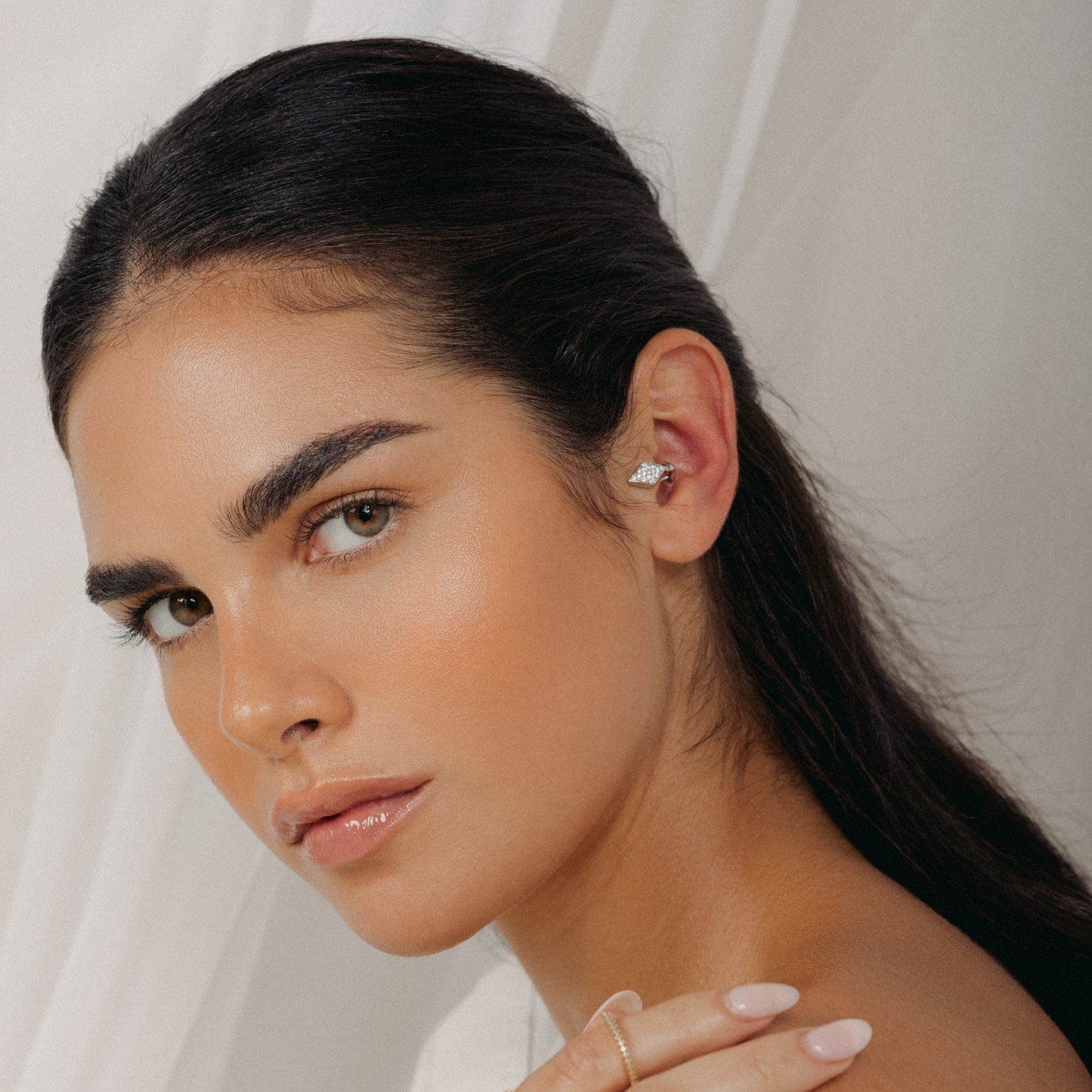 Geo Inner Tragus Clasp - Gold Plated