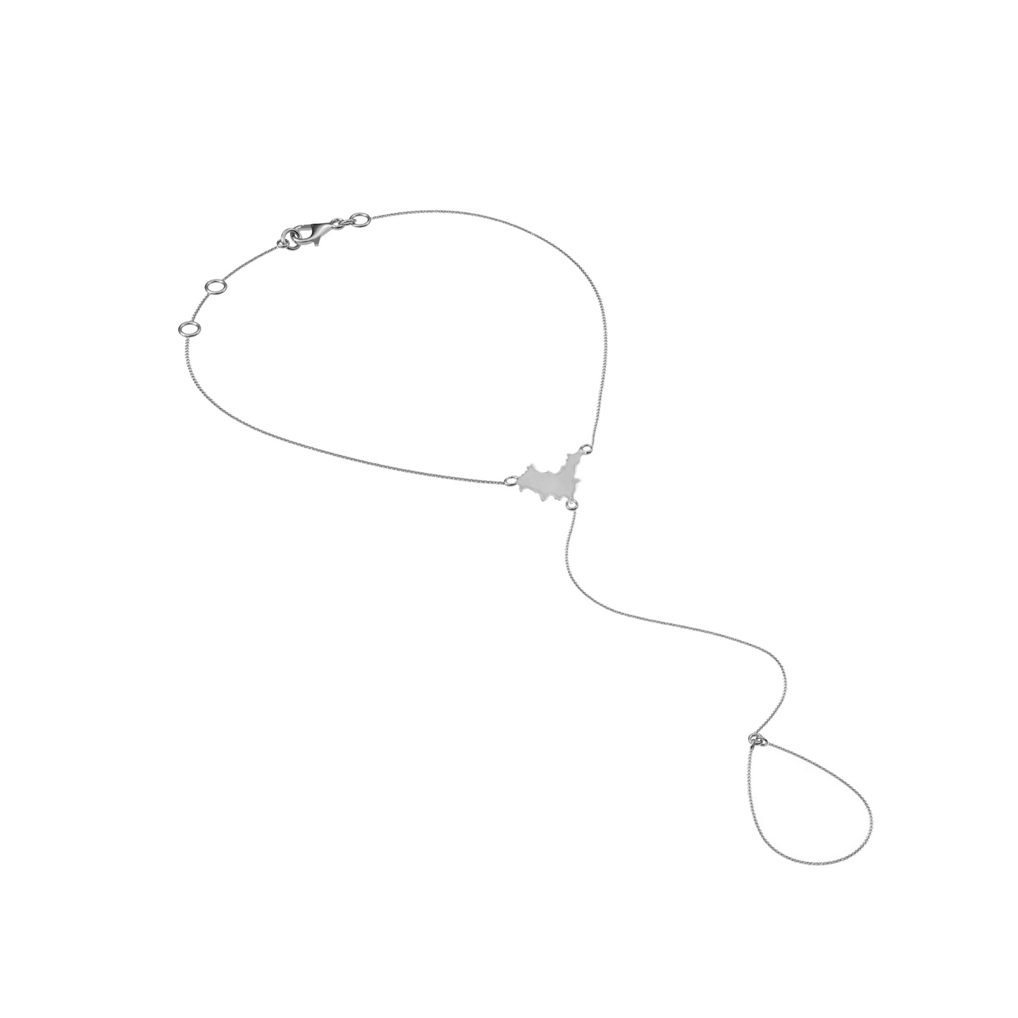 St.Barts Finger Chain Bracelet - Gold Plated