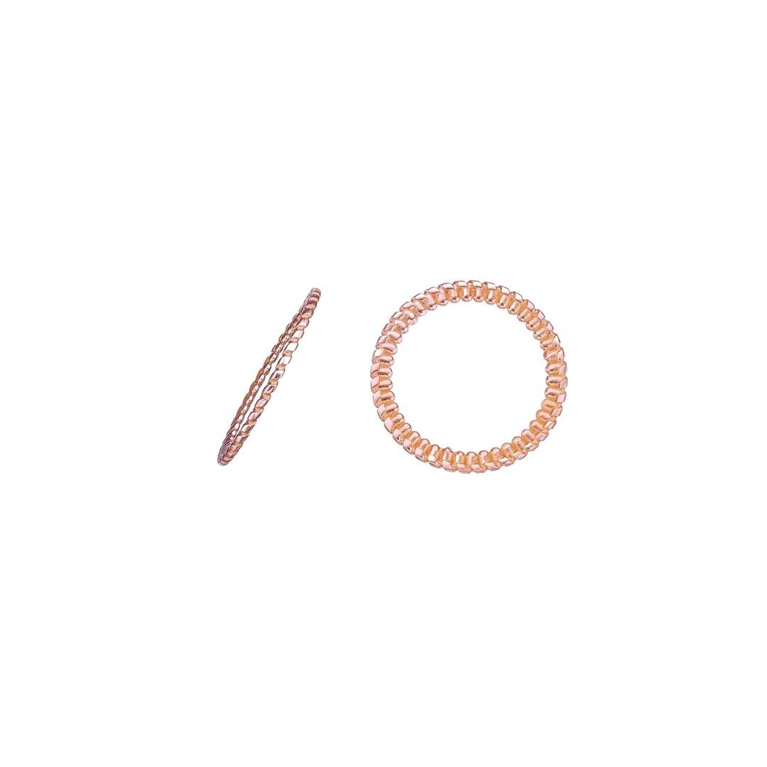Versatile Stackable Ring - Twisted Rope - Gold Plated