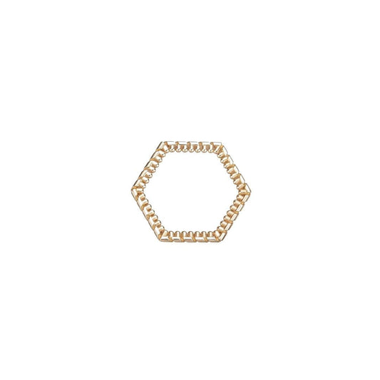 Versatile Stackable Ring - Hexagon - Solid Gold
